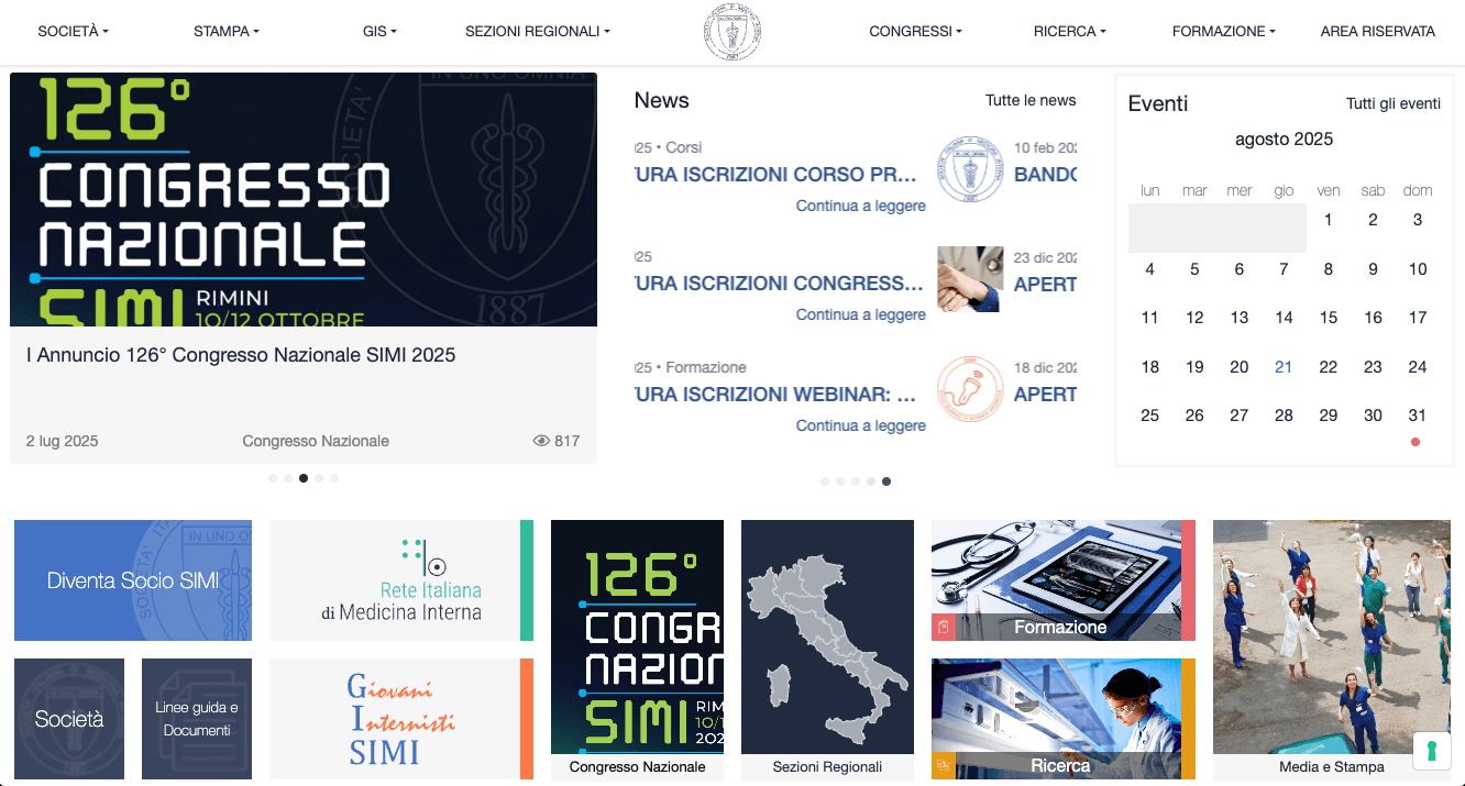 SIMI – Società Italiana di Medicina Interna screen 1